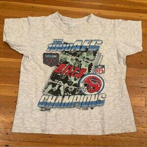 Buffalo Bills Vintage 1990 AFC Champions grey short sleeve tee shirt